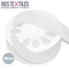 Nastri In Sbieco Di Cotone Bianco 30mm