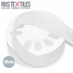 Biais Coton Plié Blanc 30mm