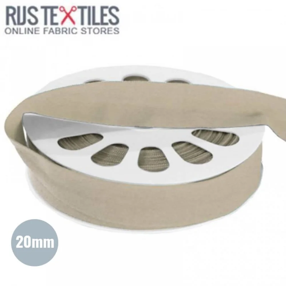 Ruban De Bordage Élastique Mat Beige 20mm