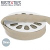 Nastro In Sbieco Elastico Opaco Beige 20mm