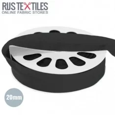 Elastic Edging Ribbon Mat Czarnym 20mm