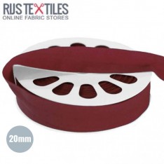 Elastic Edging Ribbon Mat Bordeaux 20mm