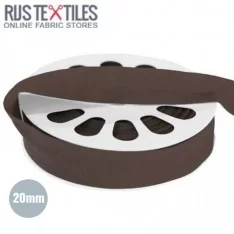 Elastic Edging Ribbon Mat Brown 20mm Elastic Edging Ribbon Mat Brown 20mm