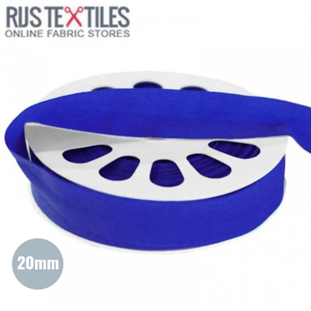 Ruban De Bordage Élastique Mat Cobalt 20mm