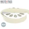 Elastic Edging Ribbon Mat Cream 20mm