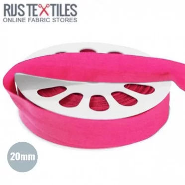Ruban De Bordage Élastique Mat Fuchsia 20mm - (Biais Élastique)