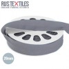 Elastic Edging Ribbon Mat Grey 20mm