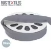 Elastic Edging Ribbon Mat Grey 20mm