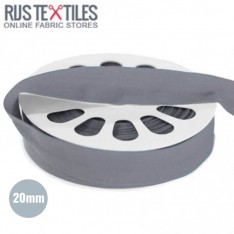 Elastic Edging Ribbon Mat Grey 20mm