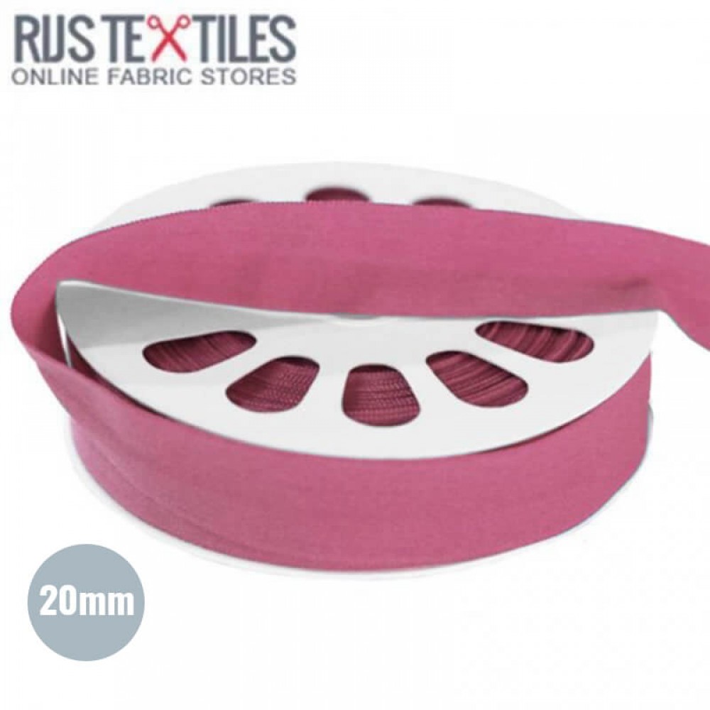 Elastisk Kantebånd Mat Lys Mauve 20mm Elastisk Kantebånd Mat Lys Mauve 20mm