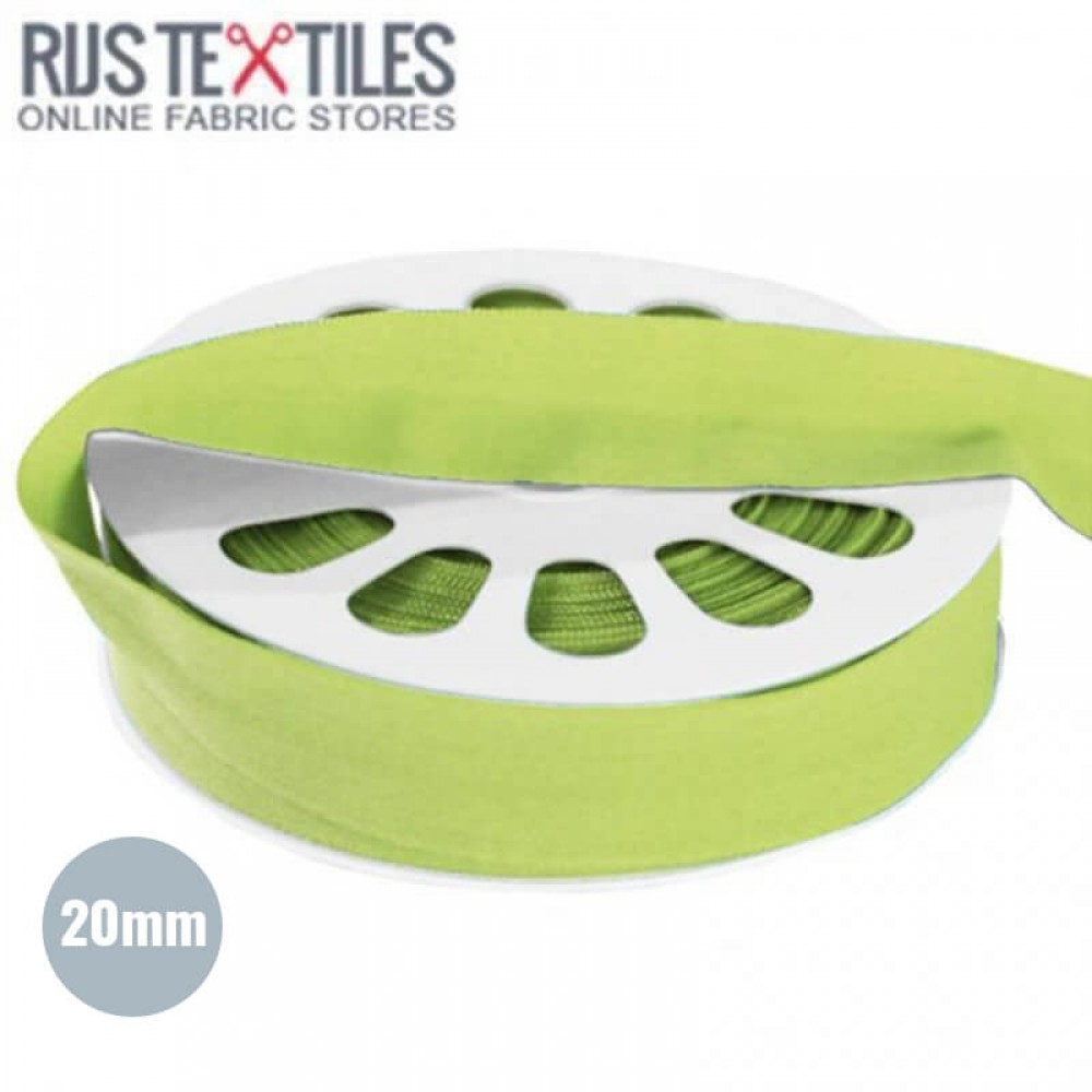 Elastisk Kantebånd Mat Lime 20mm Elastisk Kantebånd Mat Lime 20mm