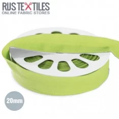 Elastic Edging Ribbon Mat Lime 20mm Elastic Edging Ribbon Mat Lime 20mm