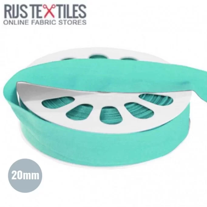 Elastic Edging Ribbon Mat Mięta 20mm | Rijs Textiles