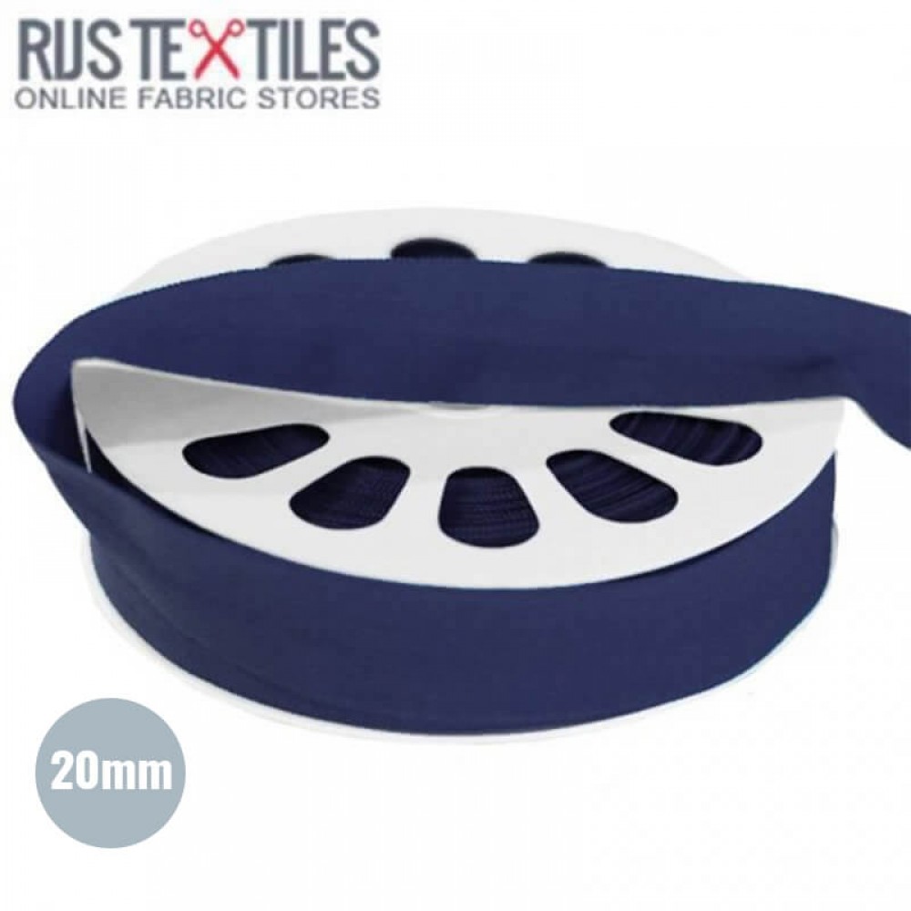 Elastisk Kantebånd Mat Navy 20mm Elastisk Kantebånd Mat Navy 20mm