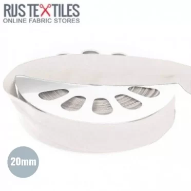 Ruban De Bordage Élastique Mat Écru 20mm  - (Biais Élastique)