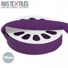 Elastic Edging Ribbon Mat Purple 20mm