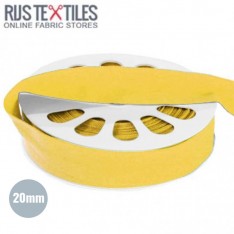 Elastic Edging Ribbon Mat Yellow 20mm