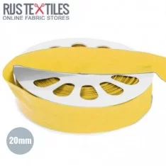 Elastic Edging Ribbon Mat Yellow 20mm Elastic Edging Ribbon Mat Yellow 20mm