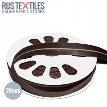 Nastri In Sbieco Di Finta Pelle Marrone Scuro 20mm Nastri In Sbieco Di Finta Pelle Marrone Scuro 20mm