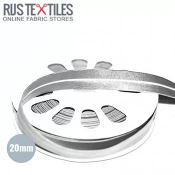 Nastri In Sbieco Di Finta Pelle Argento 20mm Nastri In Sbieco Di Finta Pelle Argento 20mm