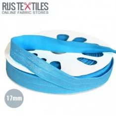 Elastisk Kantebånd Aqua 17mm