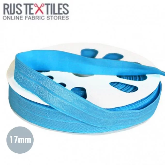 Ruban De Bordage Élastique Aqua 17mm  - (Rubans)