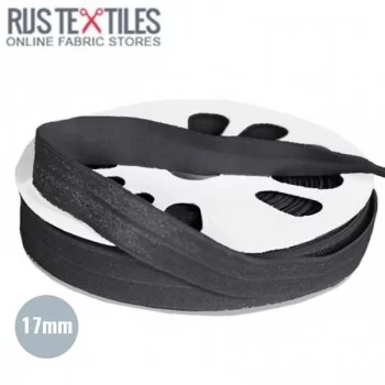 Ruban De Bordage Élastique Gris Foncé 17mm 