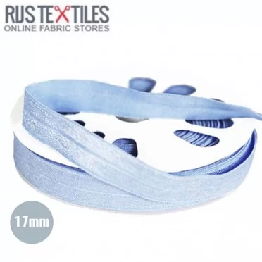 Elastisches Einfassband Hell Blau 17mm - (Bänder & Borten)