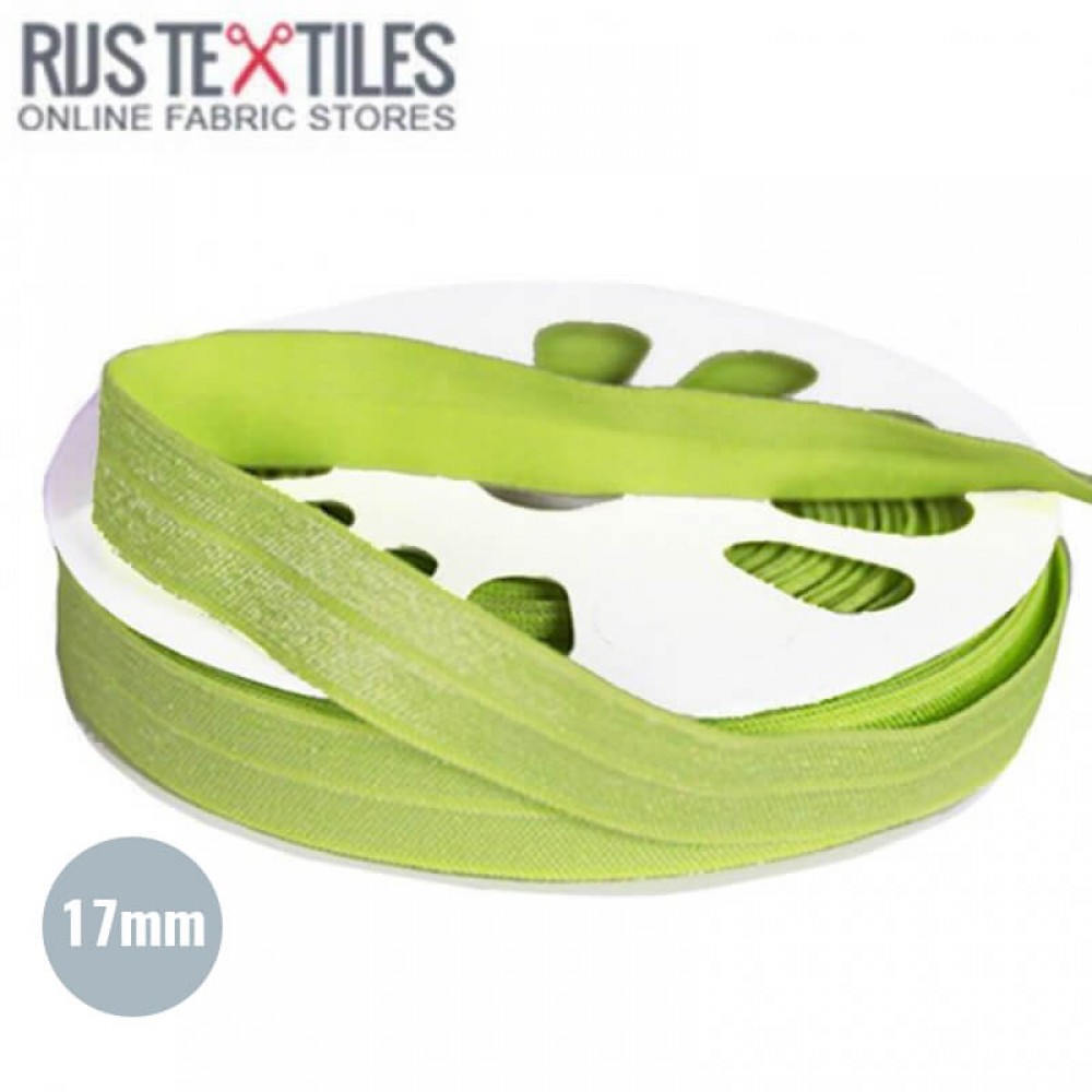 Nastro In Sbieco Elastico Lime 17mm