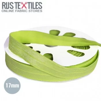 Biaisband Elastisch Lime 17mm