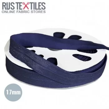 Ruban De Bordage Élastique Marine 17mm 