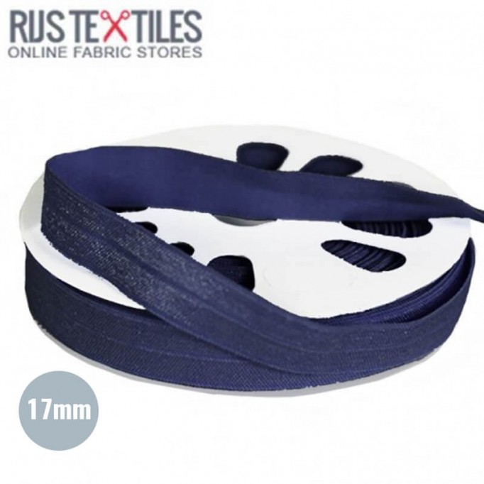 Ruban De Bordage Élastique Marine 17mm  - (Rubans)