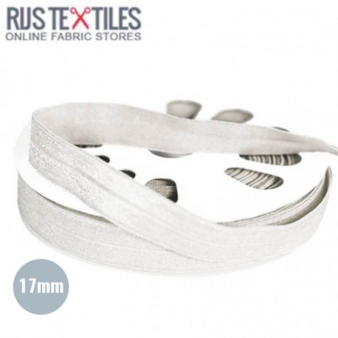 Elastisches Einfassband Ecru 17mm - (Bänder & Borten)