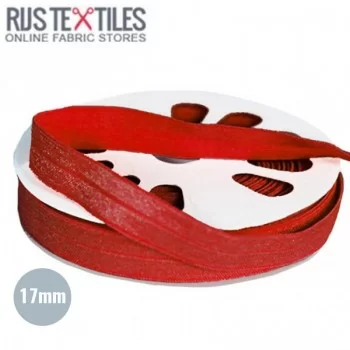 Biaisband Elastisch Rood 17mm