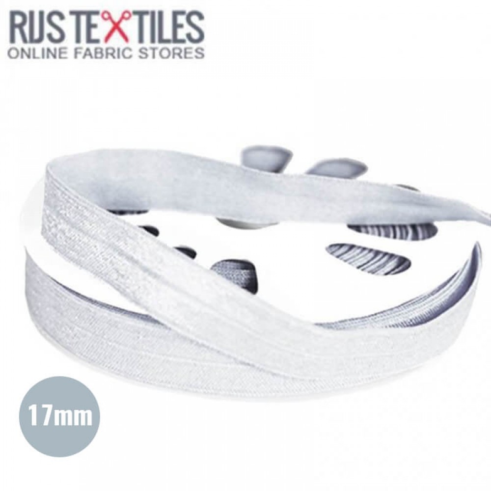 Nastro In Sbieco Elastico Bianco 17mm