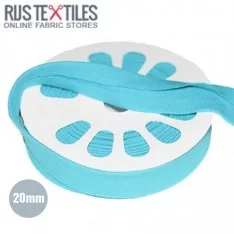 Nastro In Sbieco Jersey Acqua 20mm