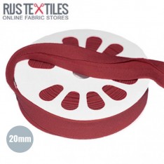 Biais En Jersey Bordeaux 20mm 