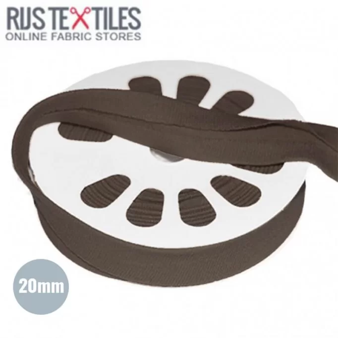 Biais En Jersey Brun 20mm  - (Rubans)