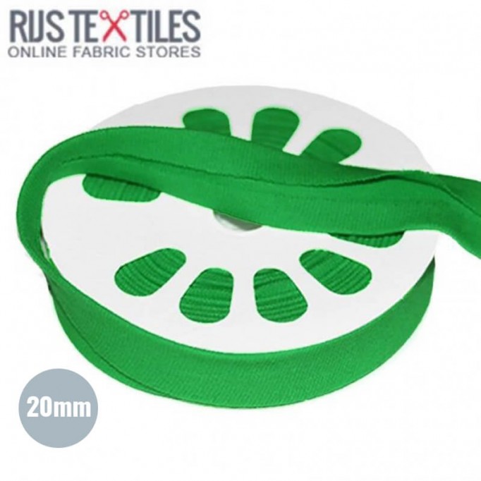 Nastro In Sbieco Jersey Verde Erba 20mm - (Nastri)