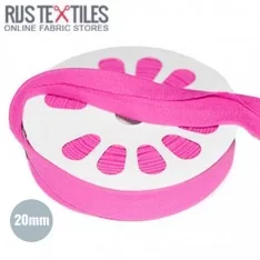 Nastro In Sbieco Jersey Hot Pink 20mm