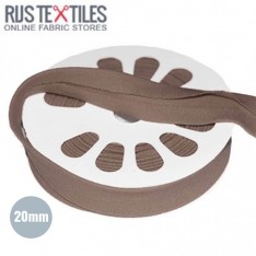 Biais En Jersey Brun Clair 20mm 