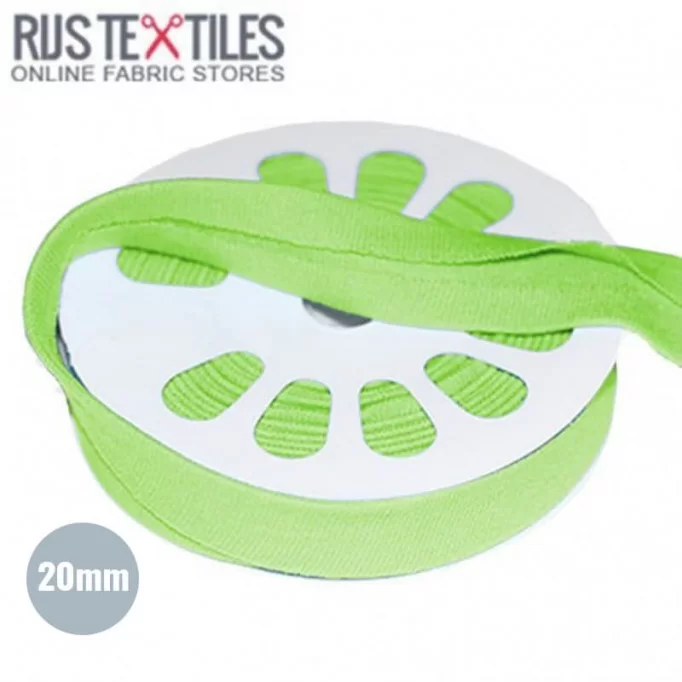 Nastro In Sbieco Jersey Lime 20mm - (Nastri)