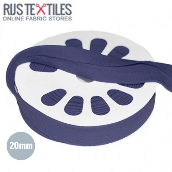 Biais En Jersey Marine 20mm Biais En Jersey Marine 20mm - (Rubans)