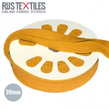 Skråbånd Jersey Okker 20mm