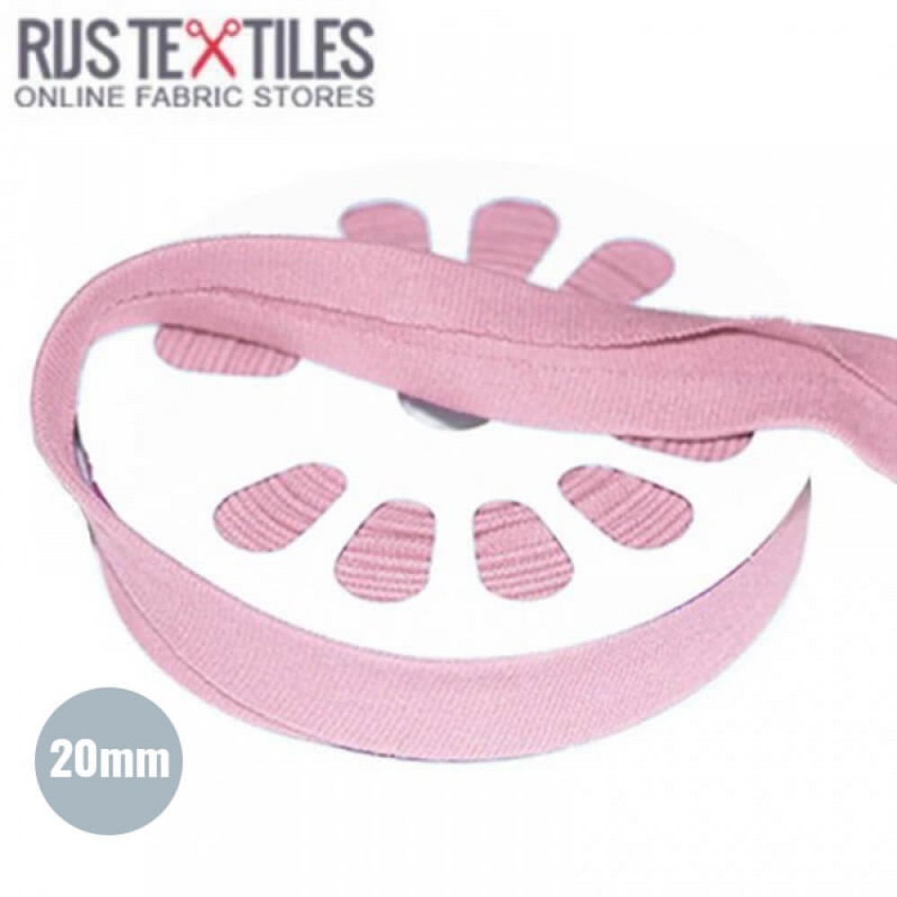 Skråbånd Jersey Gammel Pink 20mm Skråbånd Jersey Gammel Pink 20mm