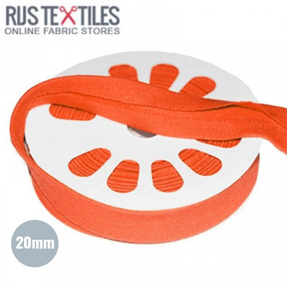 Skråbånd Jersey Orange 20mm Skråbånd Jersey Orange 20mm