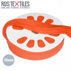 Nastro In Sbieco Jersey Arancione 20mm 