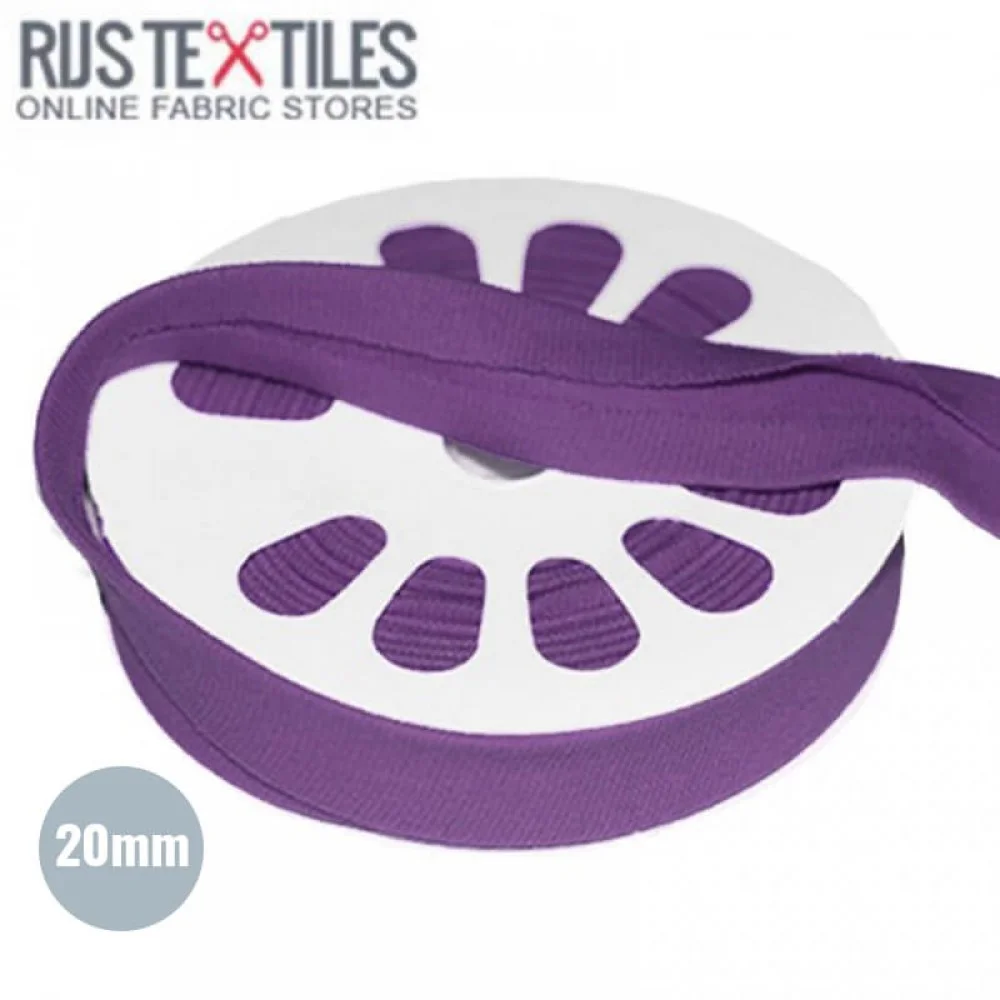 Skråbånd Jersey Violet 20mm
