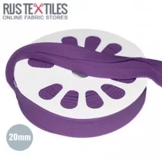 Nastro In Sbieco Jersey Viola 20mm