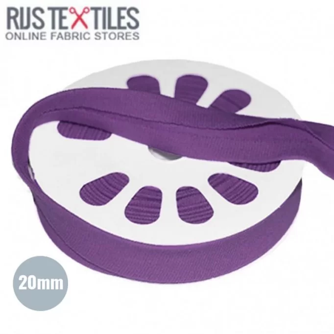 Skråbånd Jersey Violet 20mm - (Bånd)